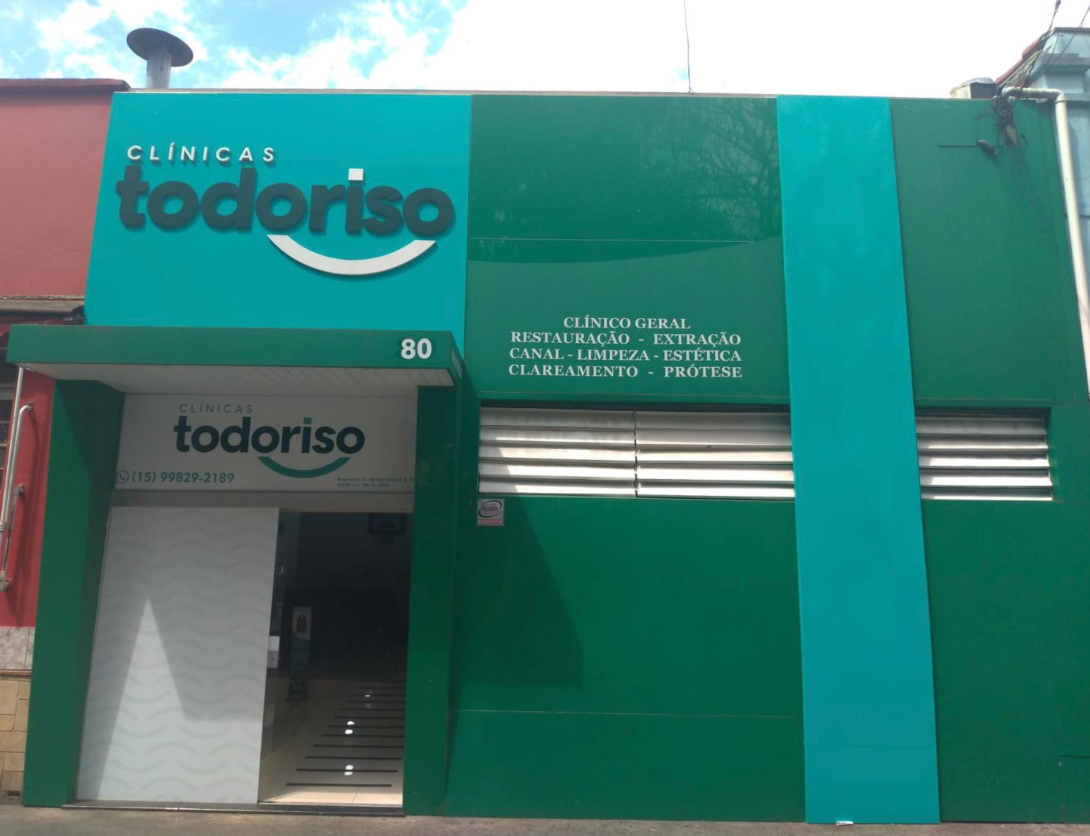 Fachada da Todoriso: dentista em Itapetininga e prótese protocolo em Itapetininga